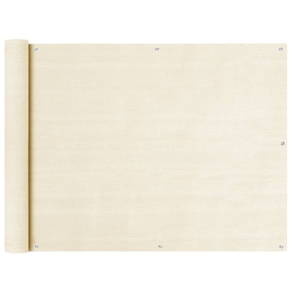 Parvekkeen suoja kerma 90x300 cm HDPE