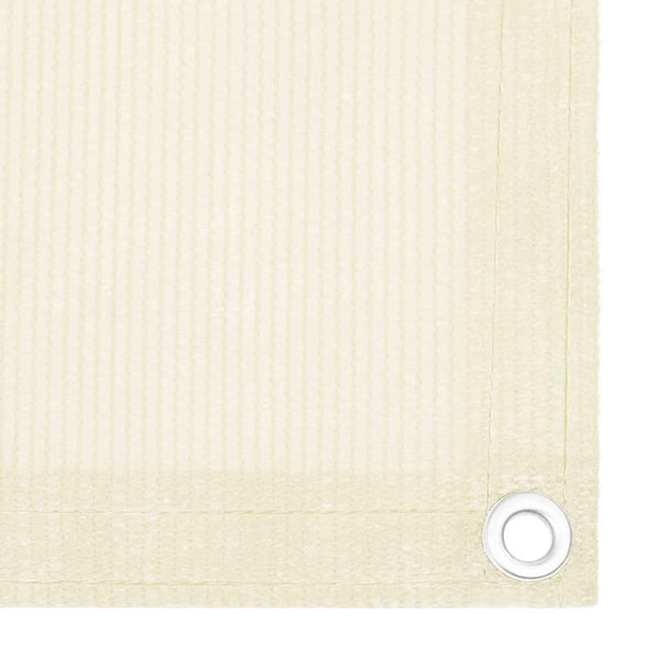 Parvekkeen suoja kerma 90x600 cm HDPE