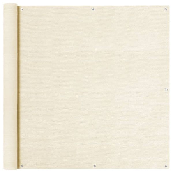 Parvekkeen suoja kerma 120x300 cm HDPE