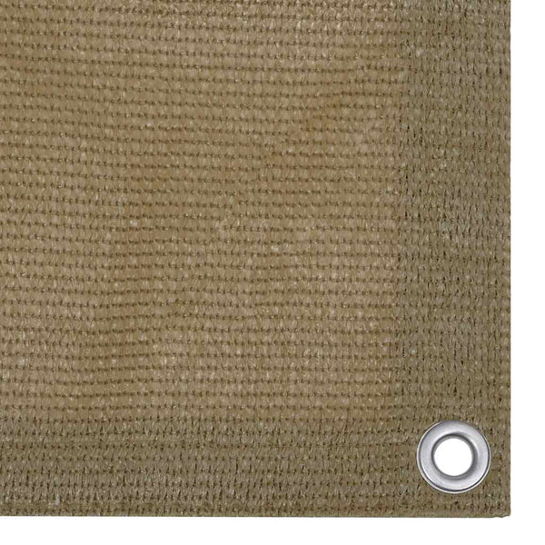 Parvekkeen suoja harmaanruskea 75x600 cm HDPE