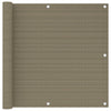 Parvekkeen suoja harmaanruskea 90x300 cm HDPE