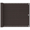 Parvekkeen suoja ruskea 75x300 cm HDPE