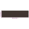 Parvekkeen suoja ruskea 75x300 cm HDPE