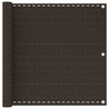 Parvekkeen suoja ruskea 90x500 cm HDPE