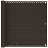 Parvekkeen suoja ruskea 90x600 cm HDPE