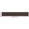Parvekkeen suoja ruskea 90x600 cm HDPE
