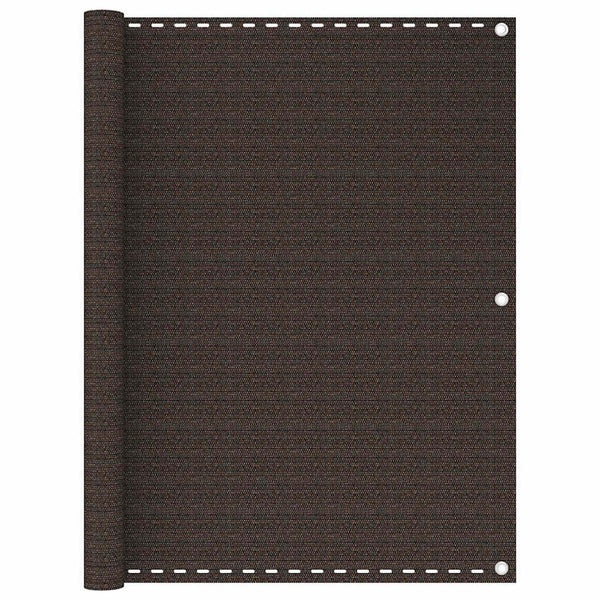 Parvekkeen suoja ruskea 120x400 cm HDPE