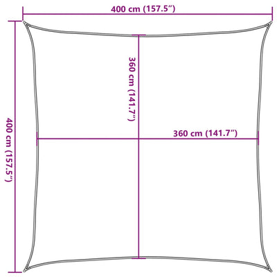 Aurinkopurje 160 g/m² antrasiitti 4x4 m HDPE