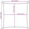 Aurinkopurje 160 g/m² beige 6x6 m HDPE
