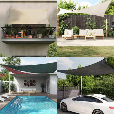 Aurinkopurje 160 g/m² beige 2,5x2,5x3,5 m HDPE