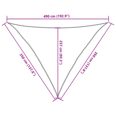 Aurinkopurje 160 g/m² kerma 3,5x3,5x4,9 m HDPE