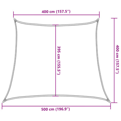 Aurinkopurje 160 g/m² kerma 4/5x4 m HDPE