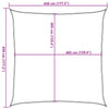 Aurinkopurje 160 g/m² valkoinen 4,5x4,5 m HDPE