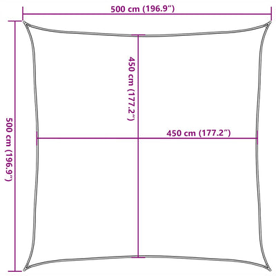 Aurinkopurje 160 g/m² valkoinen 5x5 m HDPE
