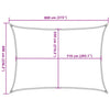Aurinkopurje 160 g/m² valkoinen 6x8 m HDPE