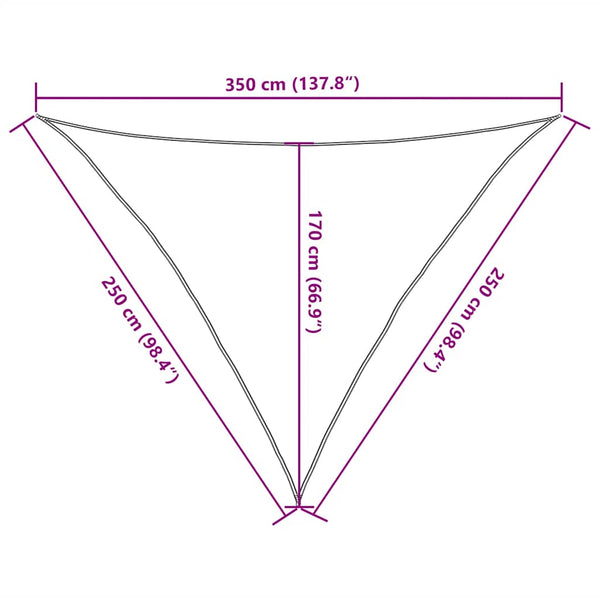 Aurinkopurje 160 g/m² valkoinen 2,5x2,5x3,5 m HDPE