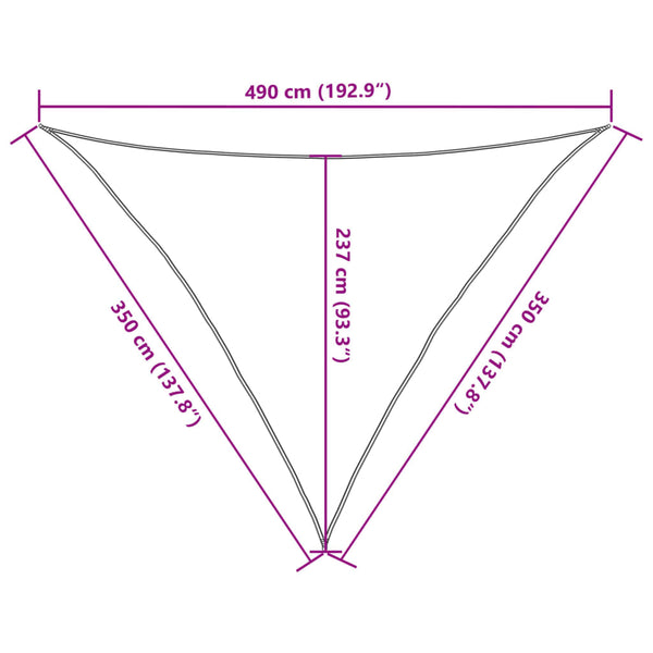 Aurinkopurje 160 g/m² valkoinen 3,5x3,5x4,9 m HDPE