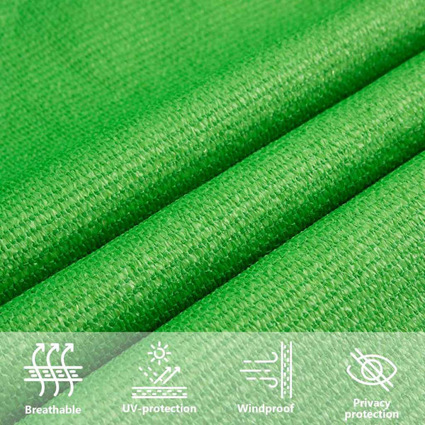 Aurinkopurje 160 g/m² vaaleanvihreä 2x2 m HDPE