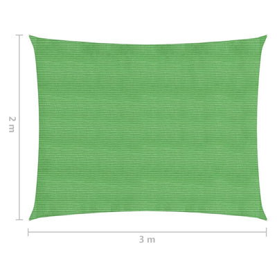 Aurinkopurje 160 g/m² vaaleanvihreä 2x3 m HDPE
