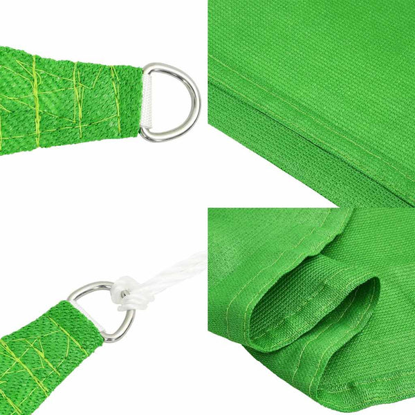 Aurinkokenkäpurje 160 g/m² Puolisuunnikas vaaleanvihreä 4/5x4 m HDPE