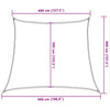 Aurinkokenkäpurje 160 g/m² Puolisuunnikas vaaleanvihreä 4/5x4 m HDPE