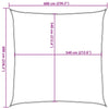 Aurinkopurje 160 g/m² terrakotta 6x6 m HDPE