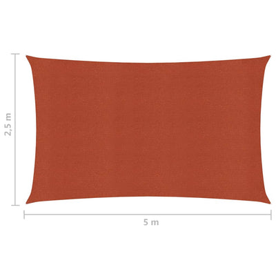 Aurinkopurje 160 g/m² terrakotta 2,5x5 m HDPE