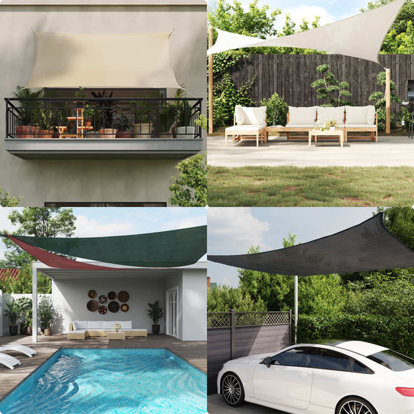 Aurinkopurje 160 g/m² terrakotta 6x7 m HDPE