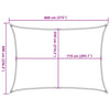Aurinkopurje 160 g/m² terrakotta 6x8 m HDPE