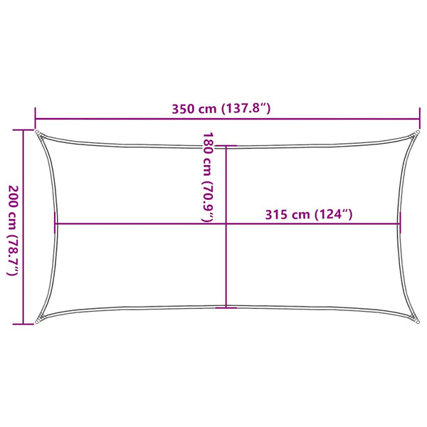 Aurinkopurje 160 g/m² harmaanruskea 2x3,5 m HDPE