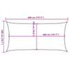 Aurinkopurje 160 g/m² harmaanruskea 2x4 m HDPE