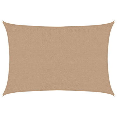 Harmaanruskea aurinkopurje Cristodora 4x5 m (160 g/m², hdpe)