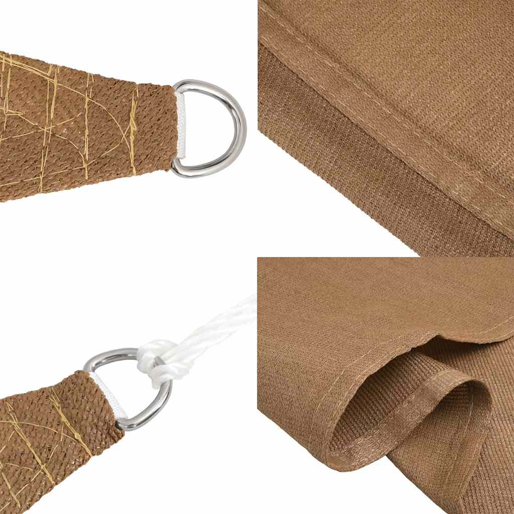 Aurinkopurje 160 g/m² taupe 6x8 m HDPE