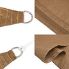 Aurinkopurje 160 g/m² harmaanruskea 2,5x2,5x3,5 m HDPE