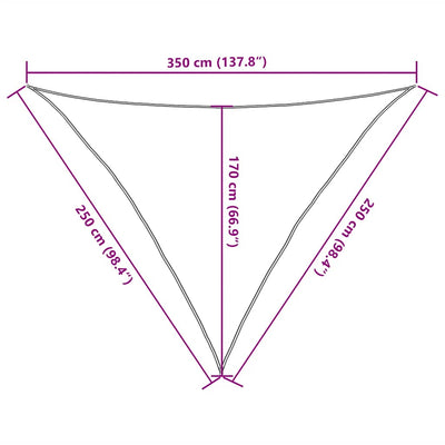 Aurinkopurje 160 g/m² harmaanruskea 2,5x2,5x3,5 m HDPE