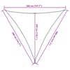 Aurinkopurje 160 g/m² harmaanruskea 3,6x3,6x3,6 m HDPE