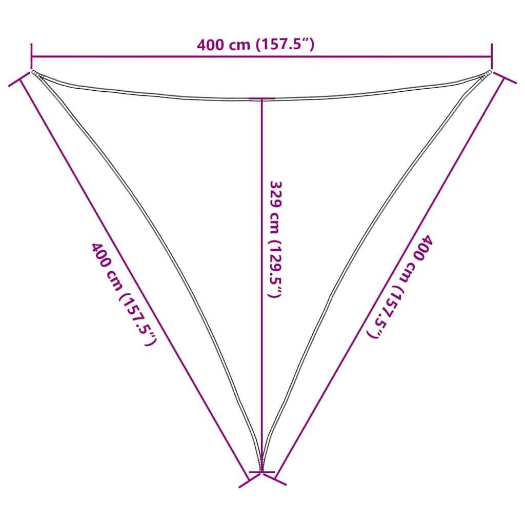 Aurinkopurje 160 g/m² harmaanruskea 4x4x4 m HDPE
