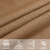 Aurinkopurje 160 g/m² harmaanruskea 4x5x6,8 m HDPE