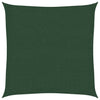 Tummanvihreä aurinkopurje Huth 3x3 m (160 g/m² hdpe)