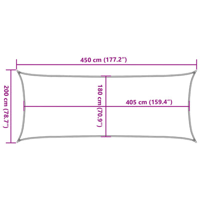 Aurinkopurje 160 g/m² tummanvihreä 2x4,5 m HDPE