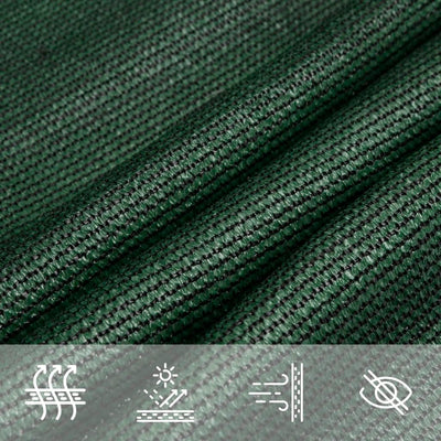 Aurinkopurje 160 g/m² tummanvihreä 2,5x2,5x3,5 m HDPE