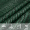 Aurinkopurje 160 g/m² tummanvihreä 2,5x2,5x3,5 m HDPE