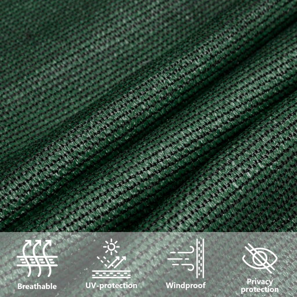 Aurinkopurje 160 g/m² tummanvihreä 3x4x5 m HDPE