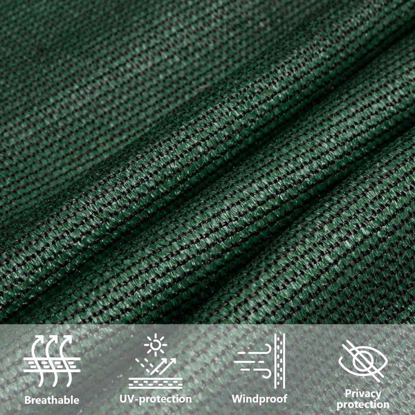 Aurinkopurje 160 g/m² tummanvihreä 5x7x7 m HDPE