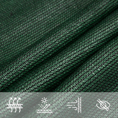 Aurinkopurje 160 g/m² tummanvihreä 4/5x4 m HDPE