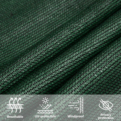Aurinkopurje 160 g/m² tummanvihreä 4/5x4 m HDPE