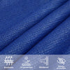 Aurinkopurje 160 g/m² neliö sininen 3x3 m HDPE