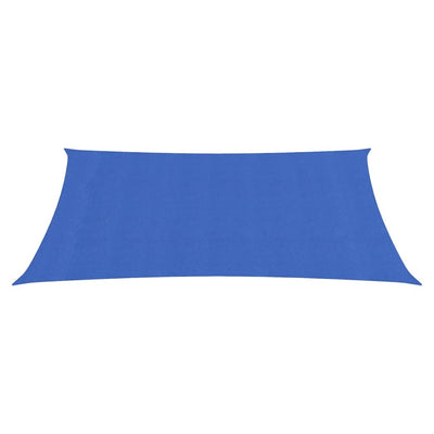 Aurinkopurje 160 g/m² suorakaide sininen 3,5x4,5 m HDPE