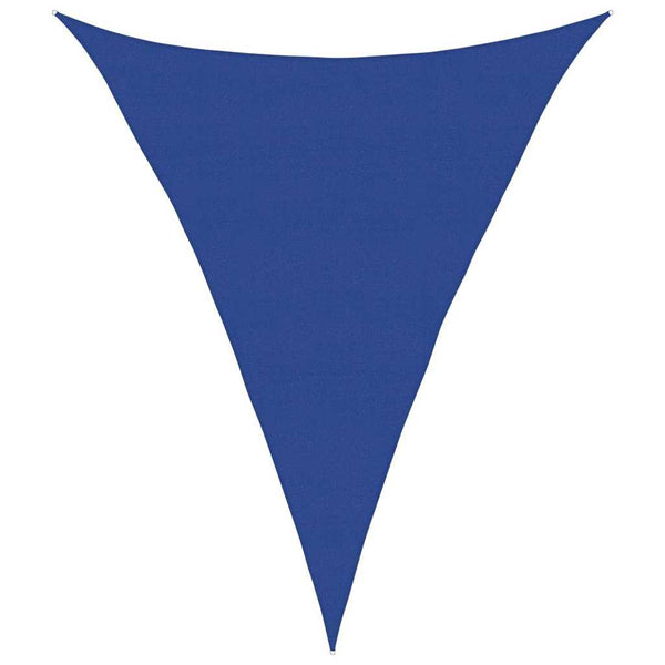 Aurinkokenkäpurje 160 g/m² Kolmionmuotoinen sininen 5x6x6 m HDPE