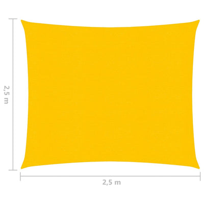 Aurinkopurje 160 g/m² keltainen 2,5x2,5 m HDPE